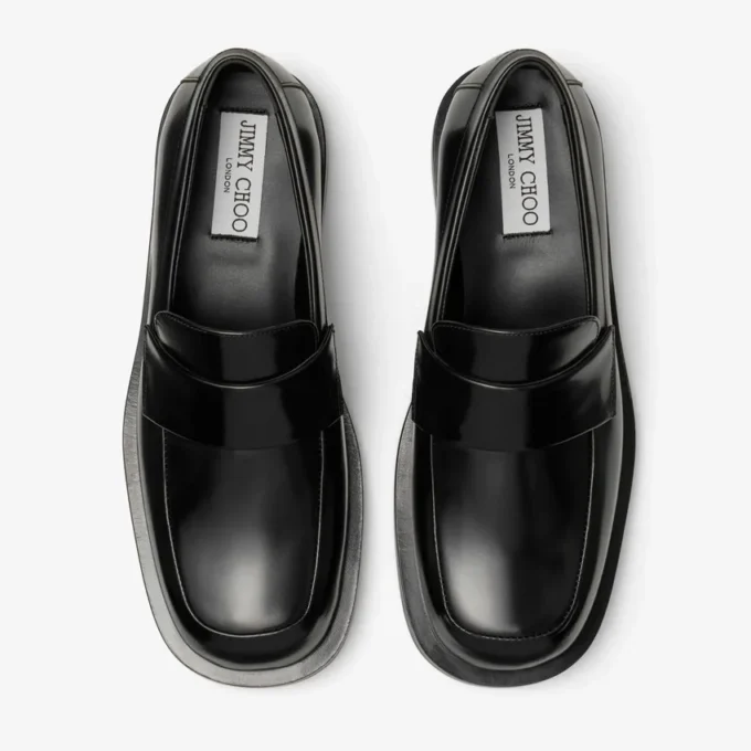 Mocasini Buff Mocasini din piele de vițel Box, negri Mocasini Buff Mocasini din piele de vițel Box, negri
