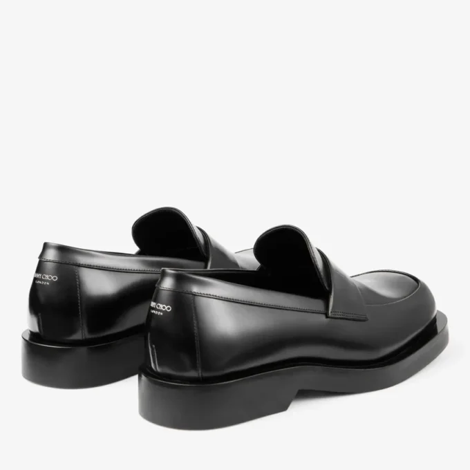 Mocasini Buff Mocasini din piele de vițel Box, negri Mocasini Buff Mocasini din piele de vițel Box, negri