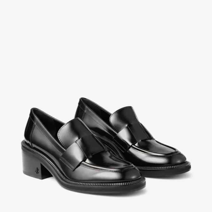 Mocasini cu platformă Tylor 60 negri Spazzolato Mocasini cu platformă Tylor 60 negri Spazzolato