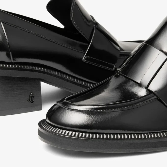 Mocasini cu platformă Tylor 60 negri Spazzolato Mocasini cu platformă Tylor 60 negri Spazzolato
