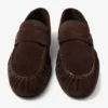 Mocasini Ellis din piele de căprioară catifelată de culoare ciocolată Mocasini Ellis din piele de căprioară catifelată de culoare ciocolată