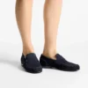 Mocasini Ellis Loafer F din piele de căprioară de culoare marină Mocasini Ellis Loafer F din piele de căprioară de culoare marină