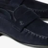 Mocasini Ellis Loafer F din piele de căprioară de culoare marină Mocasini Ellis Loafer F din piele de căprioară de culoare marină
