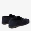 Mocasini Ellis Loafer M din piele de căprioară catifelată de culoare Midnight