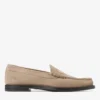Mocasini Ethan din piele de căprioară velurată de culoare piatră