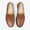 Mocasini Ethan din piele mată periată de culoare maro deschis Mocasini Ethan din piele mată periată de culoare maro deschis