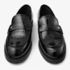 Mocasini Ivy din piele neagră cu imprimeu de crocodil Mocasini Ivy din piele neagră cu imprimeu de crocodil