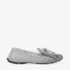 Mocasini Manon F din denim de piele de porumbel Mocasini Manon F din denim de piele de porumbel