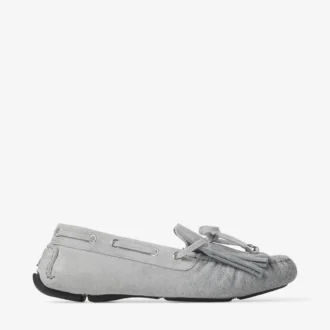 Mocasini Manon F din denim de piele de porumbel