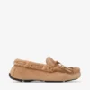 Mocasini Manon F din piele de căprioară catifelată de culoare caramel, cu căptușeală din piele de oaie Mocasini Manon F din piele de căprioară catifelată de culoare caramel, cu căptușeală din piele de oaie