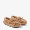 Mocasini Manon F din piele de căprioară catifelată de culoare caramel, cu căptușeală din piele de oaie Mocasini Manon F din piele de căprioară catifelată de culoare caramel, cu căptușeală din piele de oaie