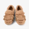 Mocasini Manon F din piele de căprioară catifelată de culoare caramel, cu căptușeală din piele de oaie Mocasini Manon F din piele de căprioară catifelată de culoare caramel, cu căptușeală din piele de oaie