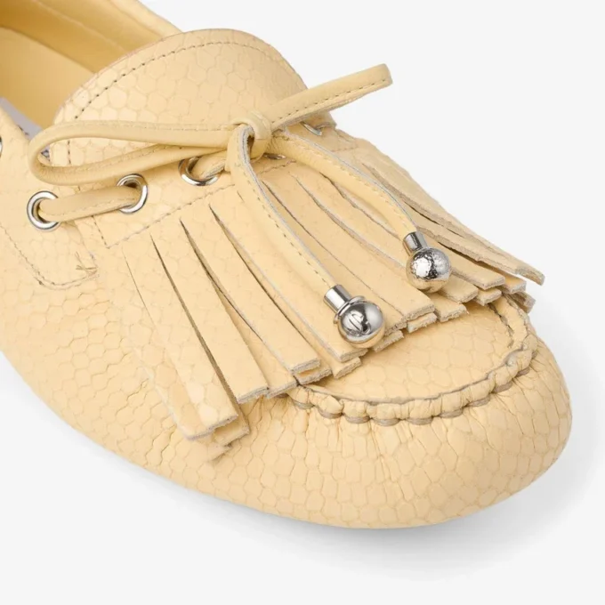 Mocasini Manon F din piele imprimată cu model de șarpe Mocasini Manon F din piele imprimată cu model de șarpe