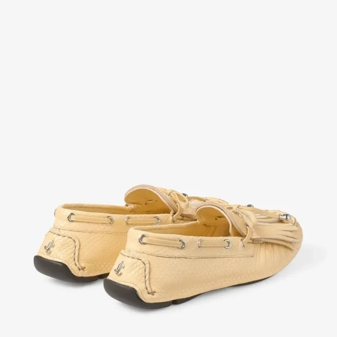 Mocasini Manon F din piele imprimată cu model de șarpe Mocasini Manon F din piele imprimată cu model de șarpe