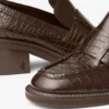 Mocasini Tylor 60 din piele cu imprimeu de crocodil, culoare ciocolată Mocasini Tylor 60 din piele cu imprimeu de crocodil, culoare ciocolată