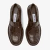 Mocasini Tylor 60 din piele cu imprimeu de crocodil, culoare ciocolată Mocasini Tylor 60 din piele cu imprimeu de crocodil, culoare ciocolată