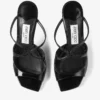 Mule Anise 75 din piele lăcuită neagră Mule Anise 75 din piele lăcuită neagră
