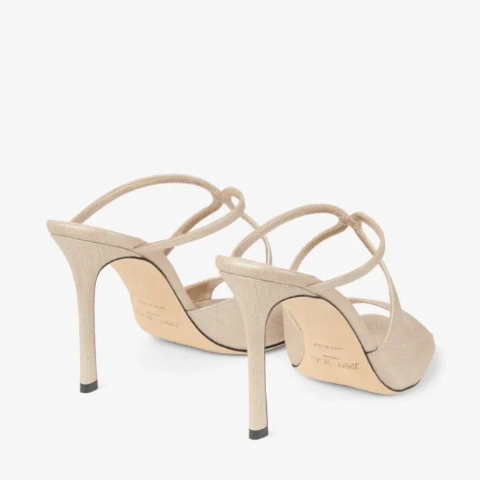 Mule Anise 95 din piele metalizată aurie Mule Anise 95 din piele metalizată aurie