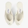 Mule Brigitte 100 din piele lăcuită de culoare latte Mule Brigitte 100 din piele lăcuită de culoare latte