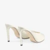 Mule Brigitte 100 din piele lăcuită de culoare latte Mule Brigitte 100 din piele lăcuită de culoare latte