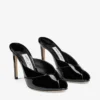 Mule Brigitte 100 din piele lăcuită neagră Mule Brigitte 100 din piele lăcuită neagră
