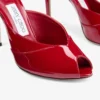 Mule Brigitte 100 din piele lăcuită roșu rubiniu Mule Brigitte 100 din piele lăcuită roșu rubiniu