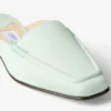 Mule din piele nubuc de culoare mentă Mule din piele nubuc de culoare mentă