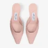 Mule Vivi 65 din piele de struț roz Mule Vivi 65 din piele de struț roz