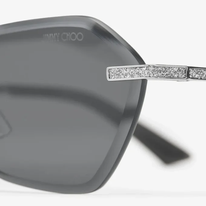 Ochelari de soare Abby Silver Geometric