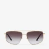 Ochelari de soare Alyssa Aviator auriu pal