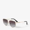 Ochelari de soare Alyssa Aviator auriu pal