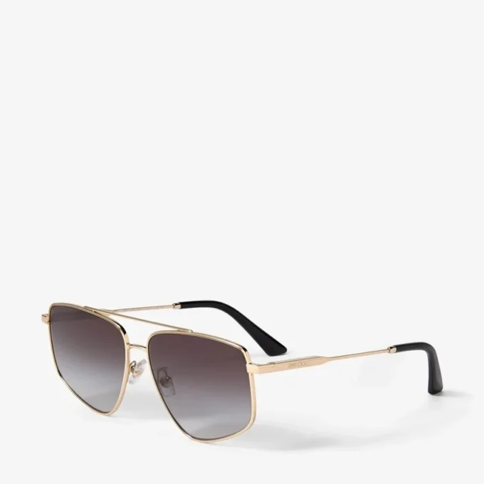 Ochelari de soare Alyssa Aviator auriu pal