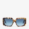 Ochelari de soare Ariana cu ramă pătrată, galben Havana Ochelari de soare Ariana cu ramă pătrată, galben Havana