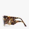 Ochelari de soare Ariana cu ramă pătrată, galben Havana Ochelari de soare Ariana cu ramă pătrată, galben Havana