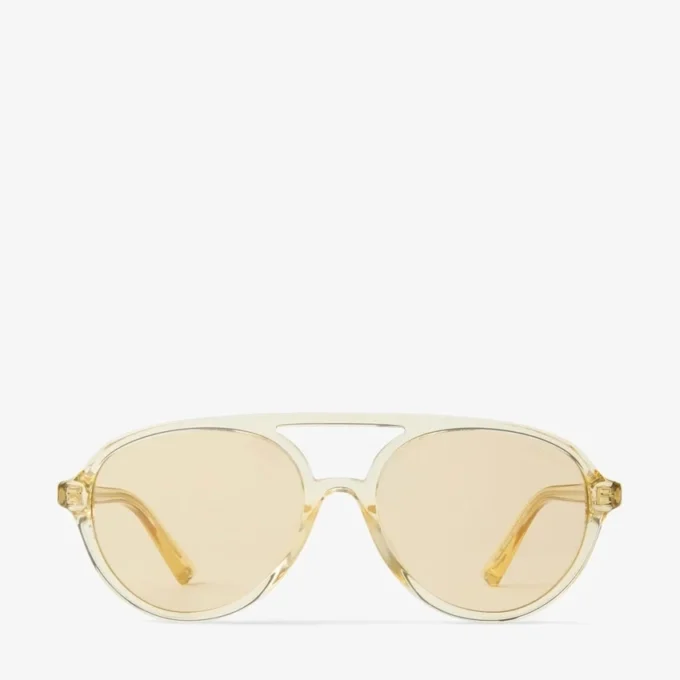 Ochelari de soare Aviator Vira galbeni transparenți
