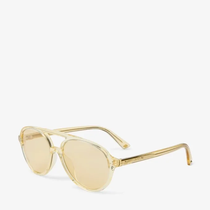 Ochelari de soare Aviator Vira galbeni transparenți