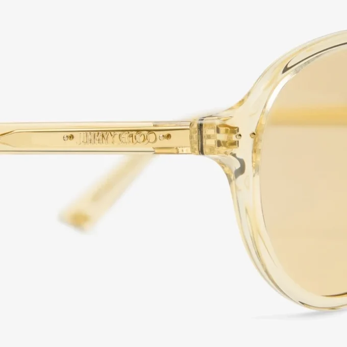 Ochelari de soare Aviator Vira galbeni transparenți