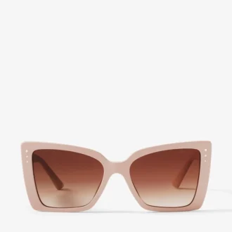 Ochelari de soare cu ramă tip fluture Lorea Beige