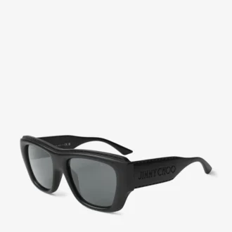 Ochelari de soare dreptunghiulari Yani negru mat