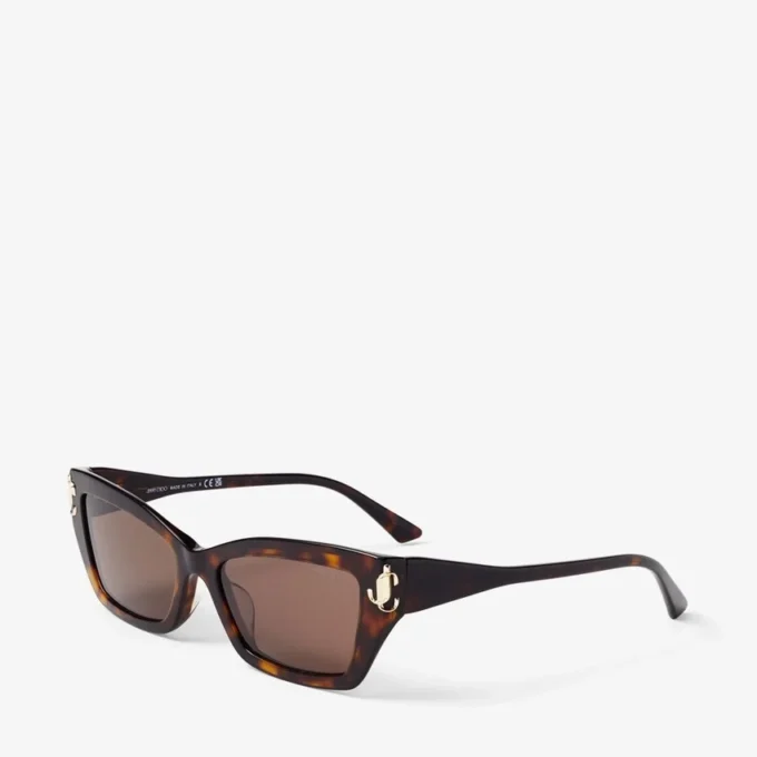 Ochelari de soare Isla maro Havana în stil „cat eye” Ochelari de soare Isla maro Havana în stil „cat eye”