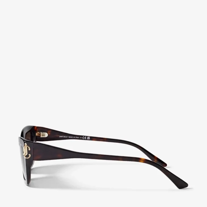 Ochelari de soare Isla maro Havana în stil „cat eye” Ochelari de soare Isla maro Havana în stil „cat eye”