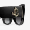Ochelari de soare Juliana negri, cu ramă pătrată Ochelari de soare Juliana negri, cu ramă pătrată