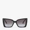 Ochelari de soare Lorea cu ramă în formă de fluture negru Ochelari de soare Lorea cu ramă în formă de fluture negru