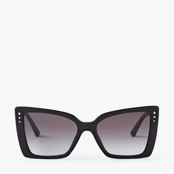 Ochelari de soare Lorea cu ramă în formă de fluture negru Ochelari de soare Lorea cu ramă în formă de fluture negru