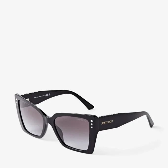 Ochelari de soare Lorea cu ramă în formă de fluture negru Ochelari de soare Lorea cu ramă în formă de fluture negru