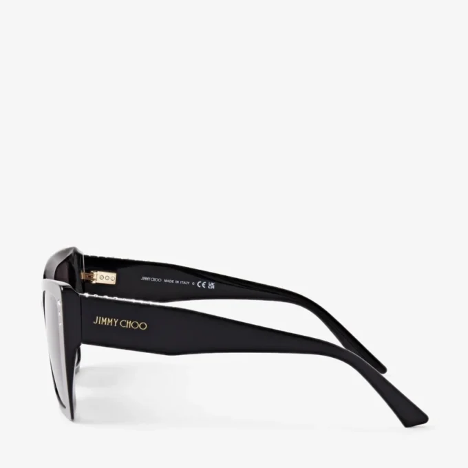 Ochelari de soare Lorea cu ramă în formă de fluture negru Ochelari de soare Lorea cu ramă în formă de fluture negru