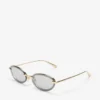 Ochelari de soare ovali Zina Pale Gold