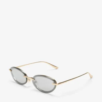 Ochelari de soare ovali Zina Pale Gold