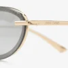 Ochelari de soare ovali Zina Pale Gold