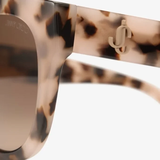 Ochelari de soare rotunzi Kati Pink Havana